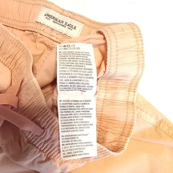 American Eagle Salmon Men's Short Elastic Waistband Pockets Size XS - Picture 7 of 11